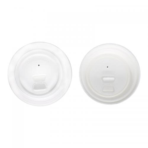 Biodegradable 80mm 90mm Sugarcane Bagasse Cup Lid for Drinking